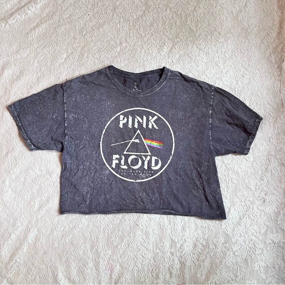 Pink Floyd Tops - Pink Floyd Dark side of the moon 1973 cropped tee